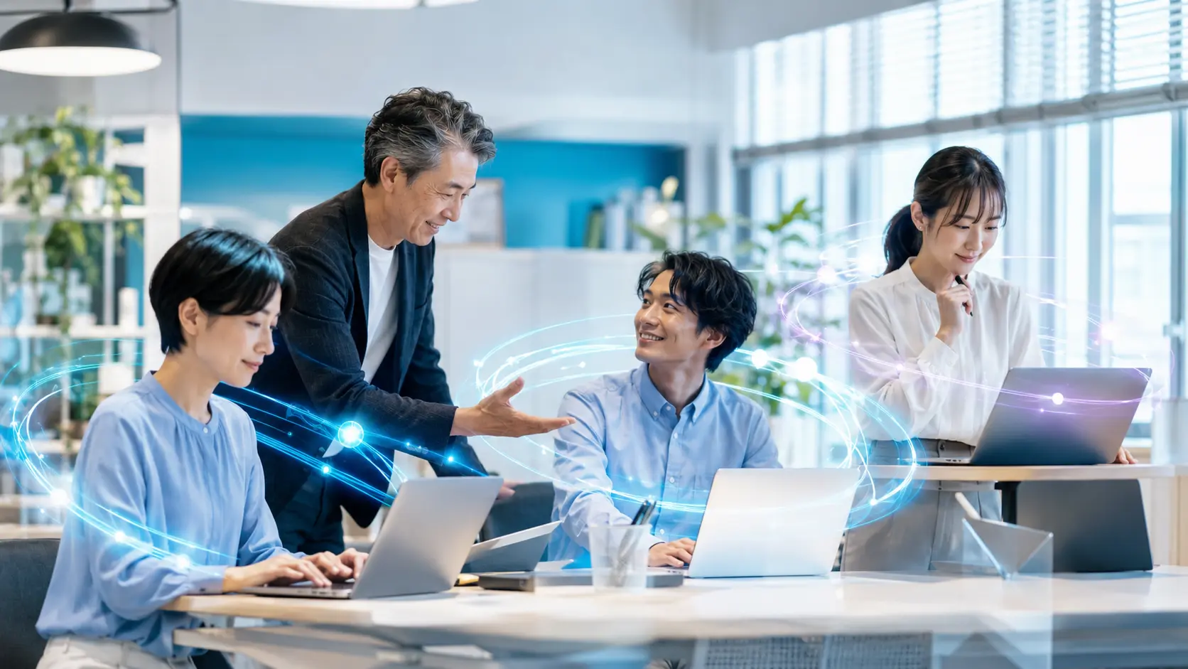 社員一人ひとりがAIを活用しながら能力を高める職場